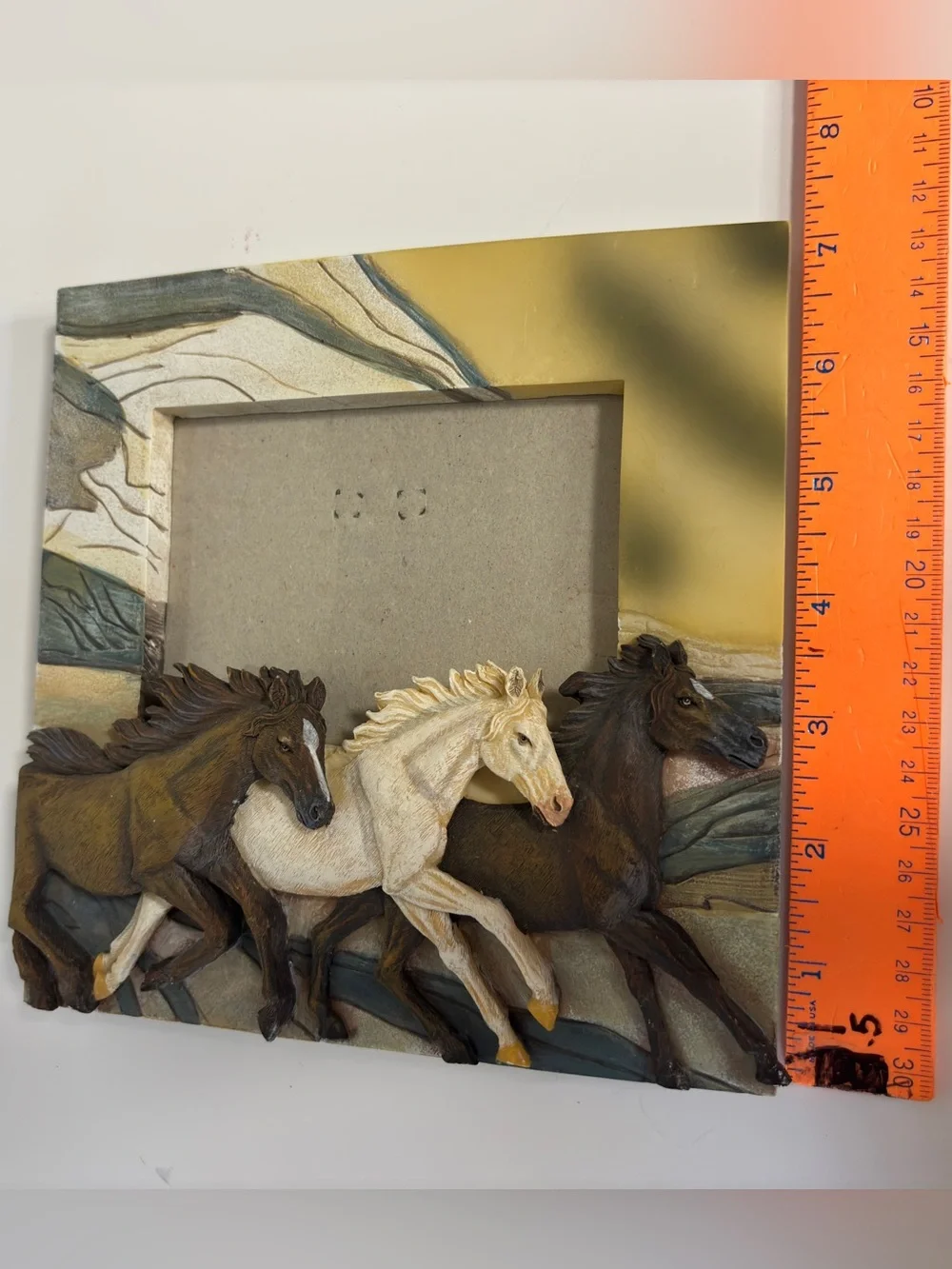 Katerina Prestige 3D Wild Horses Resin Picture Frame Western Decor